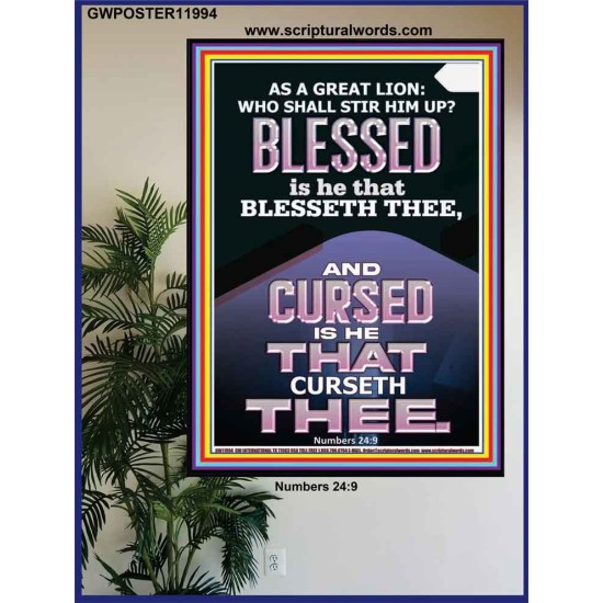 BLESSED IS HE THAT BLESSETH THEE  Encouraging Bible Verse Poster  GWPOSTER11994  