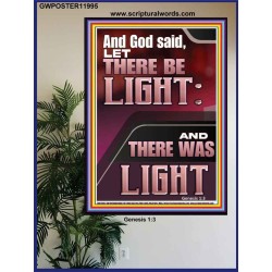 AND GOD SAID LET THERE BE LIGHT  Christian Quotes Poster  GWPOSTER11995  "24X36"