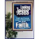 LOOKING UNTO JESUS THE FOUNDER AND FERFECTER OF OUR FAITH  Bible Verse Poster  GWPOSTER12119  