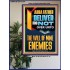 DELIVER ME NOT OVER UNTO THE WILL OF MINE ENEMIES ABBA FATHER  Modern Christian Wall Décor Poster  GWPOSTER12191  "24X36"