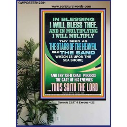 IN BLESSING I WILL BLESS THEE  Contemporary Christian Print  GWPOSTER12201  "24X36"