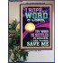 I HOPE IN THY WORD O LORD  Scriptural Portrait Poster  GWPOSTER12207  "24X36"