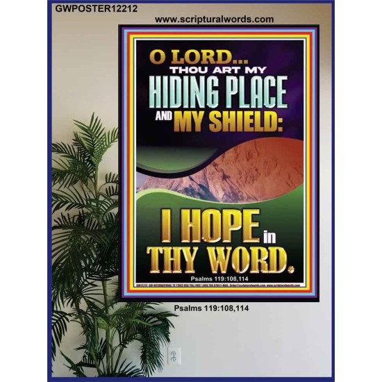 THOU ART MY HIDING PLACE AND SHIELD  Religious Art Poster  GWPOSTER12212  