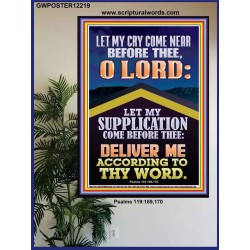 LET MY SUPPLICATION COME BEFORE THEE O LORD  Unique Power Bible Picture  GWPOSTER12219  "24X36"