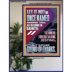 AVOID FILTHINESS FOOLISH TALKING JESTING  Eternal Power Picture  GWPOSTER12225  "24X36"