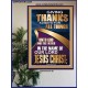 GIVING THANKS ALWAYS FOR ALL THINGS UNTO GOD  Ultimate Inspirational Wall Art Poster  GWPOSTER12229  