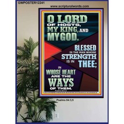 BLESSED IS THE MAN WHOSE STRENGTH IS IN THEE  Christian Paintings  GWPOSTER12241  "24X36"