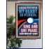 I WILL SING AND GIVE PRAISE EVEN WITH MY GLORY  Christian Paintings  GWPOSTER12270  "24X36"