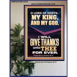 LORD OF HOSTS MY KING AND MY GOD  Christian Art Poster  GWPOSTER12279  "24X36"