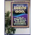 RATHER BE A DOORKEEPER IN THE HOUSE OF GOD THAN IN THE TENTS OF WICKEDNESS  Scripture Wall Art  GWPOSTER12283  "24X36"