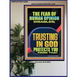TRUSTING IN GOD PROTECTS YOU  Scriptural Décor  GWPOSTER12286  "24X36"