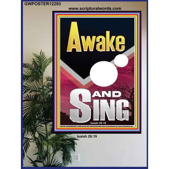 AWAKE AND SING  Bible Verse Poster  GWPOSTER12293  