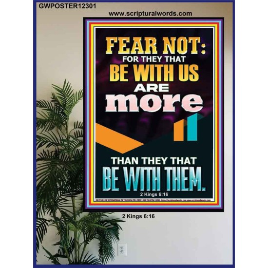 THEY THAT BE WITH US ARE MORE THAN THEM  Modern Wall Art  GWPOSTER12301  