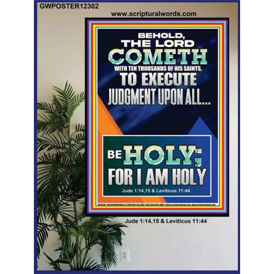 THE LORD COMETH TO EXECUTE JUDGMENT UPON ALL  Large Wall Accents & Wall Poster  GWPOSTER12302  