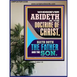 ABIDETH IN THE DOCTRINE OF CHRIST  Custom Christian Artwork Poster  GWPOSTER12330  "24X36"