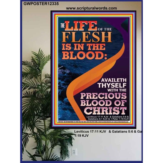 AVAILETH THYSELF WITH THE PRECIOUS BLOOD OF CHRIST  Custom Art and Wall Décor  GWPOSTER12335  