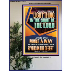 A WAY IN THE WILDERNESS AND RIVERS IN THE DESERT  Unique Bible Verse Poster  GWPOSTER12344  