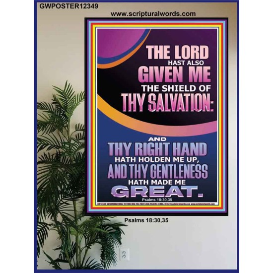 GIVE ME THE SHIELD OF THY SALVATION  Art & Décor  GWPOSTER12349  