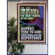 REPENT AND DO WORKS BEFITTING REPENTANCE  Custom Poster   GWPOSTER12355  