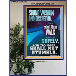 THY FOOT SHALL NOT STUMBLE  Bible Verse for Home Poster  GWPOSTER12392  "24X36"