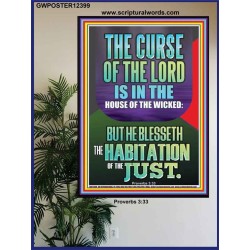 THE LORD BLESSED THE HABITATION OF THE JUST  Large Scriptural Wall Art  GWPOSTER12399  "24X36"