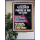 CHOSEN ACCORDING TO THE PURPOSE OF GOD THROUGH SANCTIFICATION OF THE SPIRIT  Unique Scriptural Poster  GWPOSTER12426  