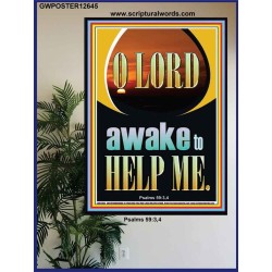 O LORD AWAKE TO HELP ME  Unique Power Bible Poster  GWPOSTER12645  "24X36"