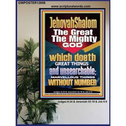 JEHOVAH SHALOM WHICH DOETH MARVELLOUS THINGS WITH NUMBER  Righteous Living Christian Picture  GWPOSTER12656  "24X36"