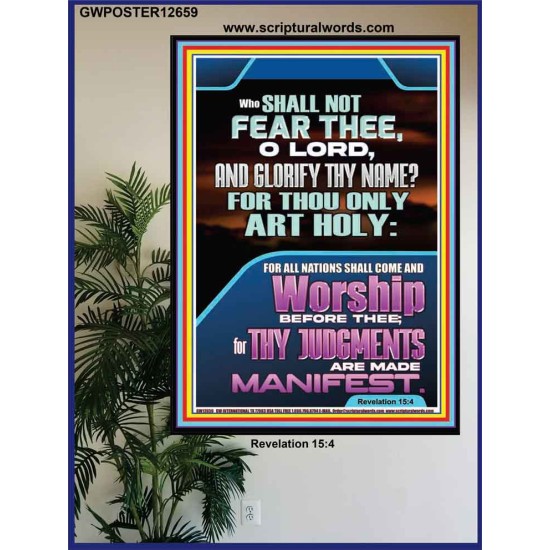 WHO SHALL NOT FEAR THEE O LORD  Children Room  GWPOSTER12659  