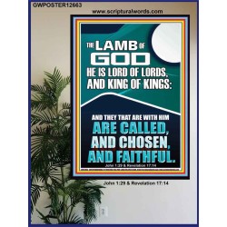 THE LAMB OF GOD LORD OF LORDS KING OF KINGS  Unique Power Bible Poster  GWPOSTER12663  "24X36"