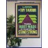 BY THY FAVOUR THOU HAST MADE MY MOUNTAIN TO STAND STRONG  Scriptural Décor Poster  GWPOSTER13008  "24X36"