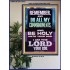 DO ALL MY COMMANDMENTS AND BE HOLY  Christian Poster Art  GWPOSTER13010  "24X36"
