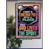 BE UNITED TOGETHER AS A LIVING PLACE OF GOD IN THE SPIRIT  Scripture Poster Signs  GWPOSTER13016  "24X36"