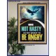BE NOT HASTY IN THY SPIRIT TO BE ANGRY  Encouraging Bible Verses Poster  GWPOSTER13020  