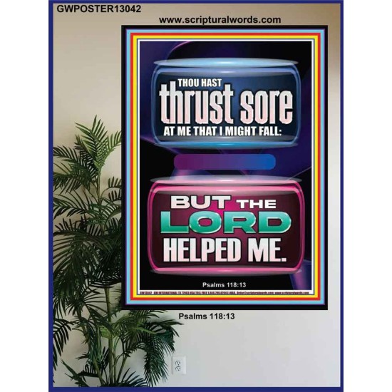 BUT THE LORD HELPED ME  Scripture Art Prints Poster  GWPOSTER13042  