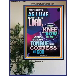IN JESUS NAME EVERY KNEE SHALL BOW  Unique Scriptural Poster  GWPOSTER9465  "24X36"