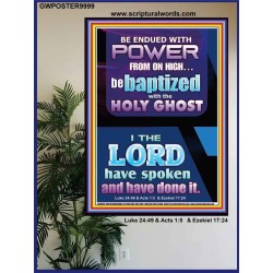 BE ENDUED WITH POWER FROM ON HIGH  Ultimate Inspirational Wall Art Picture  GWPOSTER9999  "24X36"