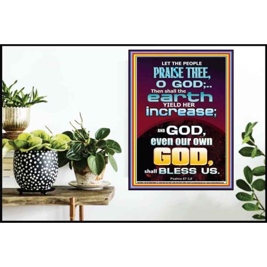 THE EARTH YIELD HER INCREASE  Church Picture  GWPOSTER10005  