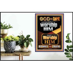 WORSHIP HIM IN SPIRIT AND TRUTH  Children Room Poster  GWPOSTER10006  