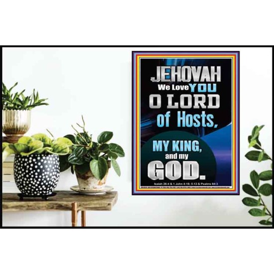 JEHOVAH WE LOVE YOU  Unique Power Bible Poster  GWPOSTER10010  