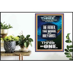 THE THREE THAT BEAR RECORD IN HEAVEN  Righteous Living Christian Poster  GWPOSTER10012  