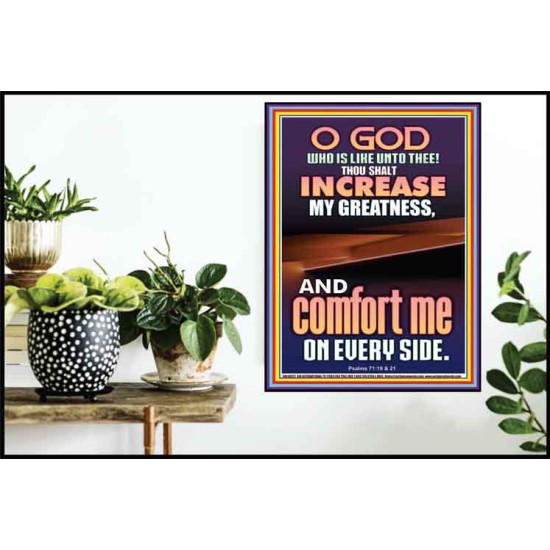 O GOD INCREASE MY GREATNESS  Church Poster  GWPOSTER10023  
