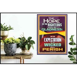 THE HOPE OF THE RIGHTEOUS IS GLADNESS  Children Room Poster  GWPOSTER10024  "24X36"