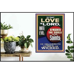 BE DELIVERED OUT OF THE HAND OF THE WICKED  Sanctuary Wall Poster  GWPOSTER10033  "24X36"