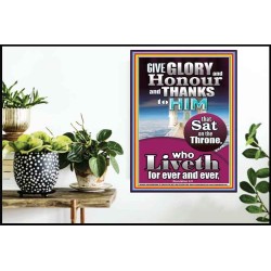 GIVE GLORY AND HONOUR TO JEHOVAH EL SHADDAI  Biblical Art Poster  GWPOSTER10038  "24X36"