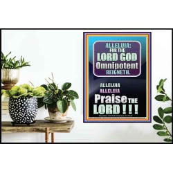ALLELUIA THE LORD GOD OMNIPOTENT REIGNETH  Home Art Poster  GWPOSTER10045  