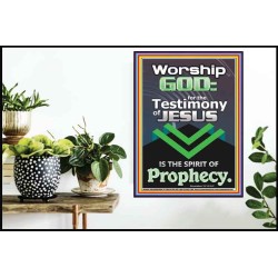 TESTIMONY OF JESUS IS THE SPIRIT OF PROPHECY  Kitchen Wall Décor  GWPOSTER10046  "24X36"