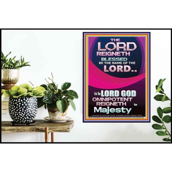 THE LORD GOD OMNIPOTENT REIGNETH IN MAJESTY  Wall Décor Prints  GWPOSTER10048  