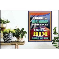 PRAISE HIM IN DANCE, TIMBREL AND HARP  Modern Art Picture  GWPOSTER10057  "24X36"
