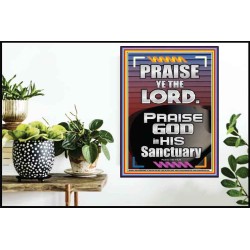 PRAISE GOD IN HIS SANCTUARY  Art & Wall Décor  GWPOSTER10061  "24X36"
